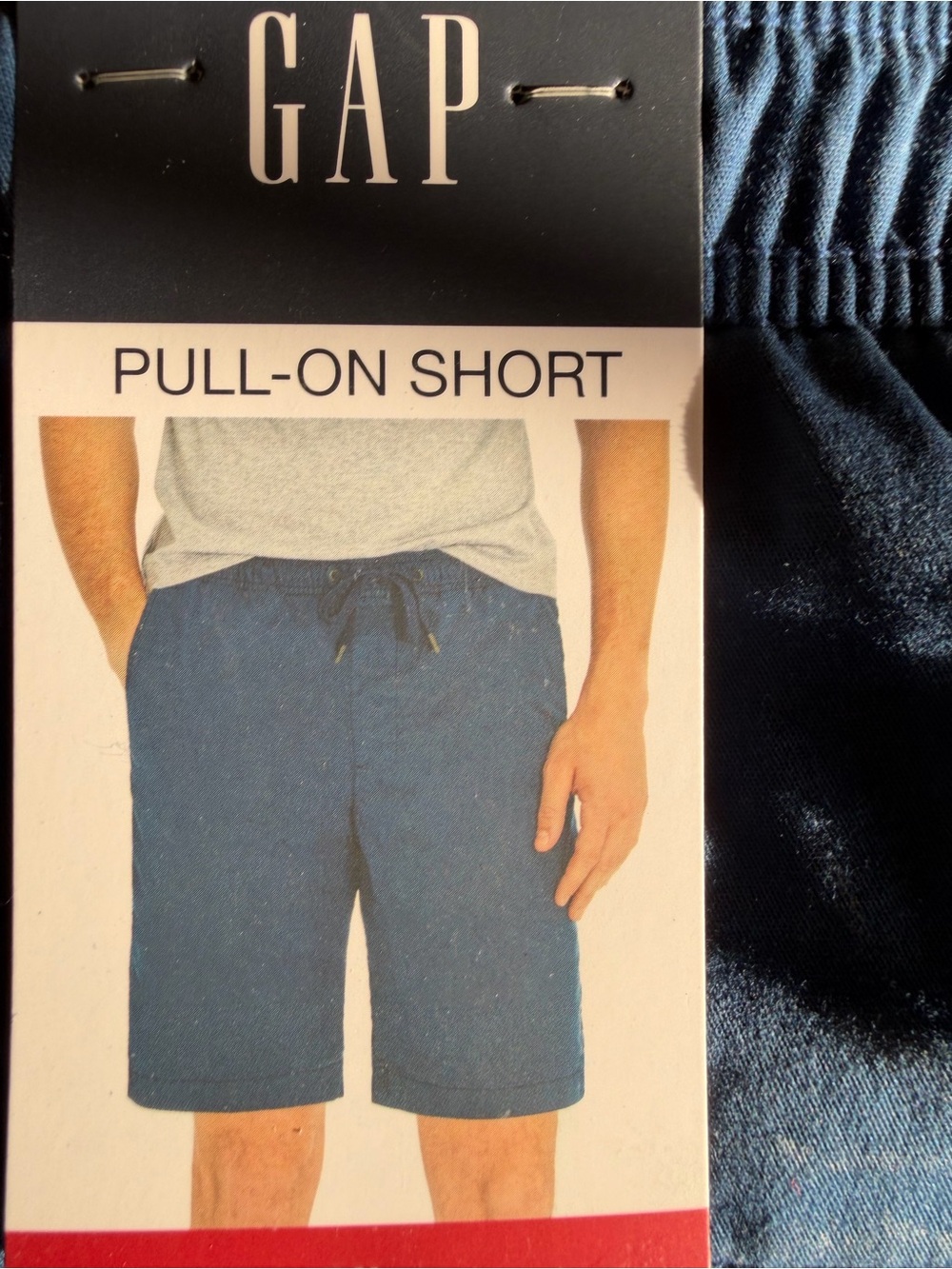 GAP XL Men's Pull-On 8” Shorts w drawstring  - Navy Blue